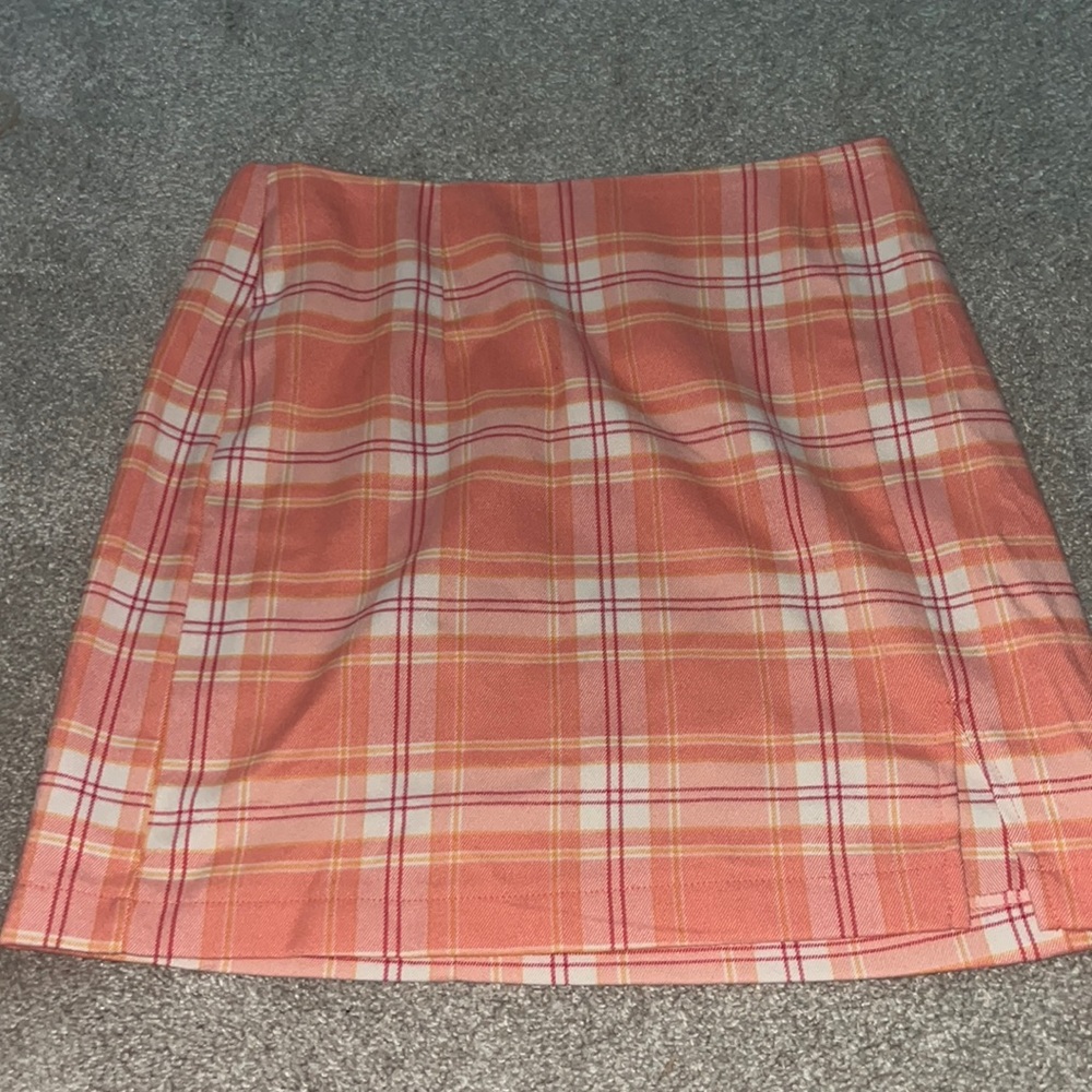 🔥 3/$15! wild fable (target) orange plaid skirt - size S